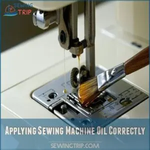 Applying Sewing Machine Oil Correctly