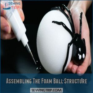 Assembling The Foam Ball Structure