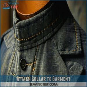 Attach Collar to Garment