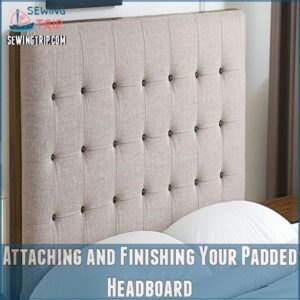 Attaching and Finishing Your Padded Headboard