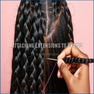 Attaching Extensions to Braids