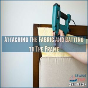 Attaching The Fabric and Batting to The Frame