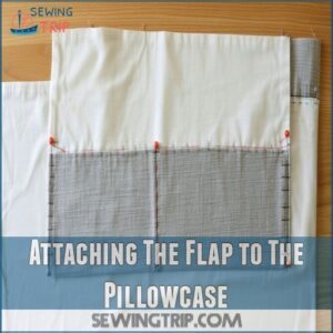 Attaching The Flap to The Pillowcase