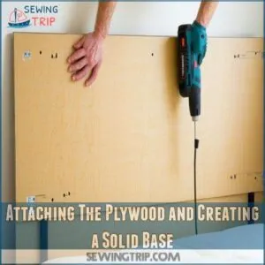 Attaching The Plywood and Creating a Solid Base