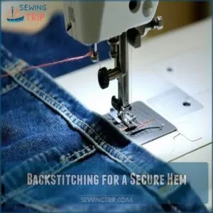 Backstitching for a Secure Hem