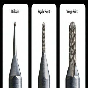 Ballpoint, Regular Point, and Wedge Point Ballpoint, Regular Point, and Wedge Point