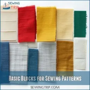 Basic Blocks for Sewing Patterns