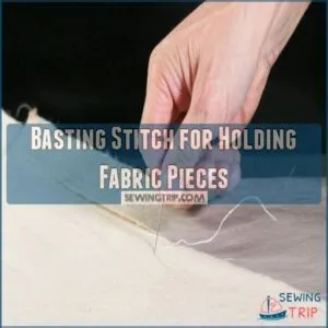 Basting Stitch for Holding Fabric Pieces