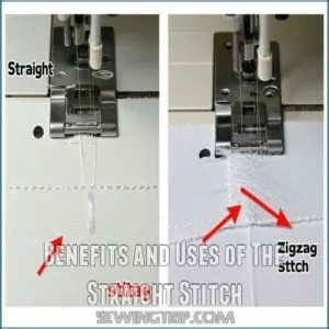 Benefits and Uses of The Straight Stitch