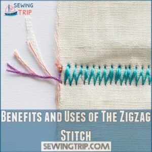 Benefits and Uses of The Zigzag Stitch