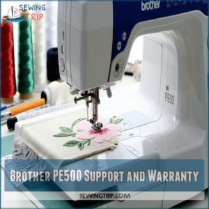 Brother PE500 Support and Warranty