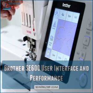 Brother SE600 User Interface and Performance