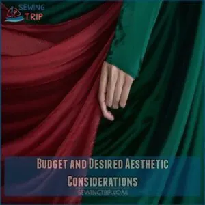 Budget and Desired Aesthetic Considerations