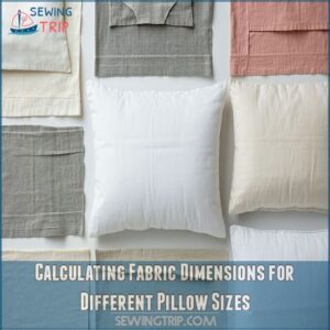 Calculating Fabric Dimensions for Different Pillow Sizes