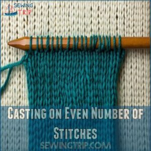 Casting on Even Number of Stitches