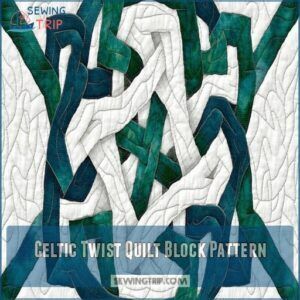 Celtic Twist Quilt Block Pattern Celtic Twist Quilt Block Pattern