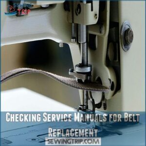 Checking Service Manuals for Belt Replacement