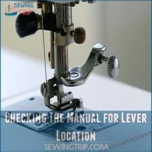 Checking The Manual for Lever Location