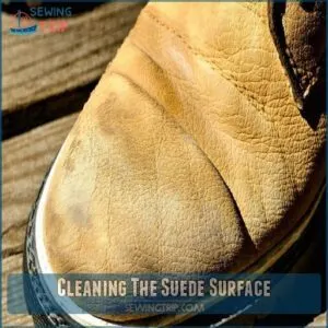 Cleaning The Suede Surface