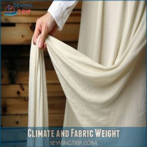 Climate and Fabric Weight