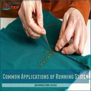 Common Applications of Running Stitch