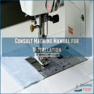 Consult Machine Manual for Installation