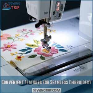 Convenient Features for Seamless Embroidery