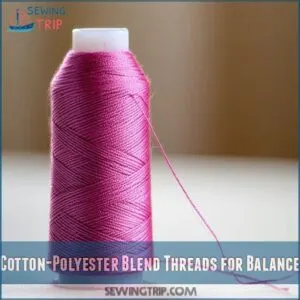 Cotton-Polyester Blend Threads for Balance