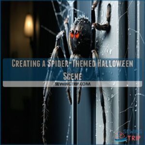 Creating a Spider-Themed Halloween Scene