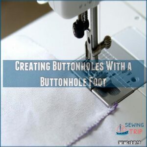 Creating Buttonholes With a Buttonhole Foot