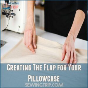 Creating The Flap for Your Pillowcase