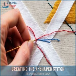 Creating The X-Shaped Stitch