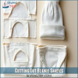 Cutting Out Beanie Shapes