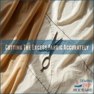 Cutting The Excess Fabric Accurately