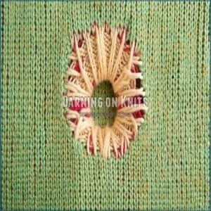 Darning on Knits