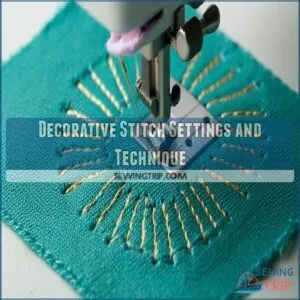 Decorative Stitch Settings and Technique