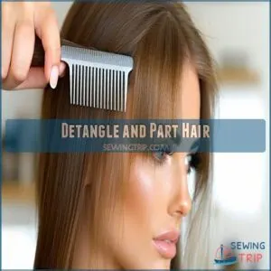 Detangle and Part Hair