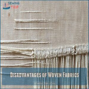 Disadvantages of Woven Fabrics