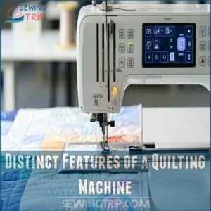 Distinct Features of a Quilting Machine