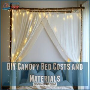 DIY Canopy Bed Costs and Materials