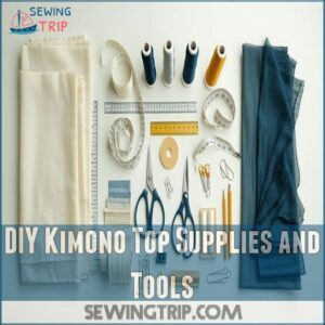 DIY Kimono Top Supplies and Tools