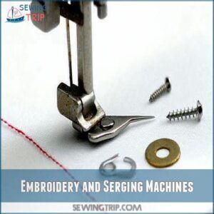Embroidery and Serging Machines Embroidery and Serging Machines
