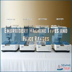 Embroidery Machine Types and Price Ranges