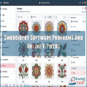 Embroidery Software Programs and Online Viewers