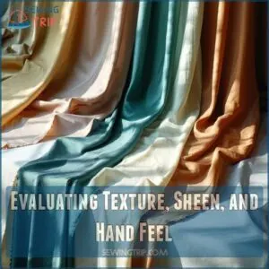 Evaluating Texture, Sheen, and Hand Feel