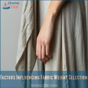 Factors Influencing Fabric Weight Selection