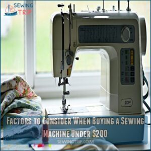 Factors to Consider When Buying a Sewing Machine Under 0