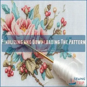 Finalizing and Downloading The Pattern