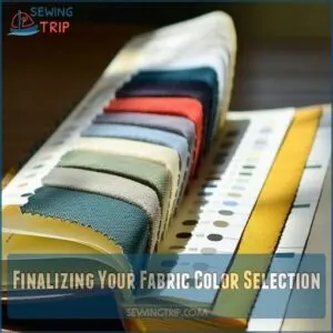 Finalizing Your Fabric Color Selection