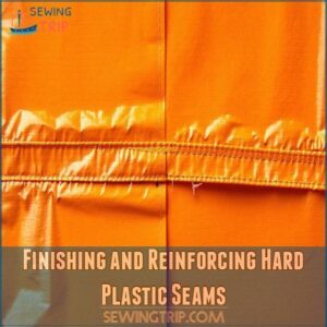 Finishing and Reinforcing Hard Plastic Seams